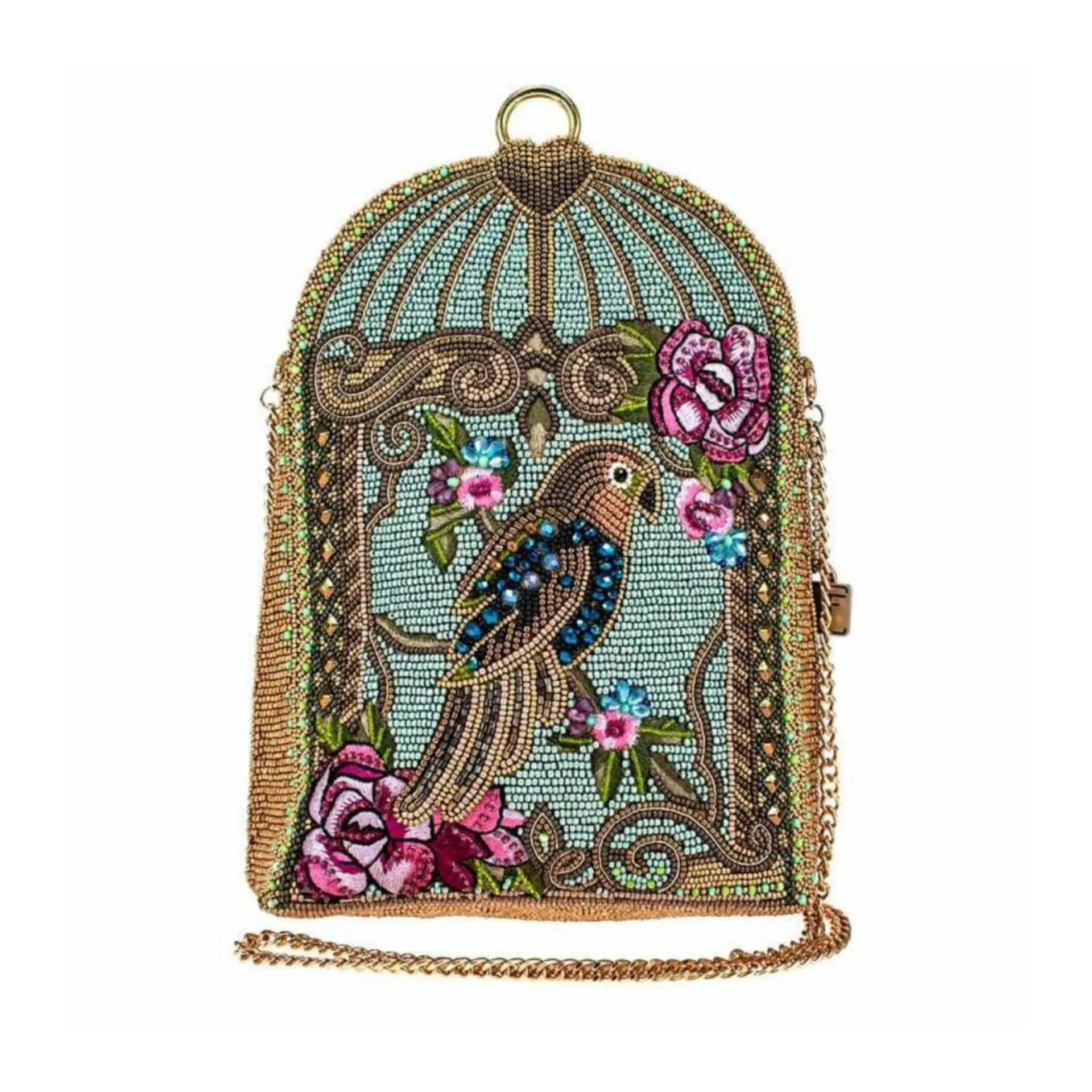 UC Luxe: Caged Beaded Handbag