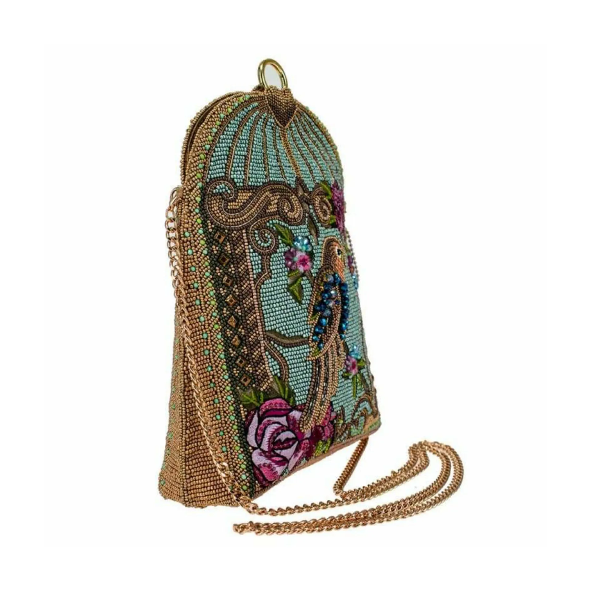 UC Luxe: Caged Beaded Handbag