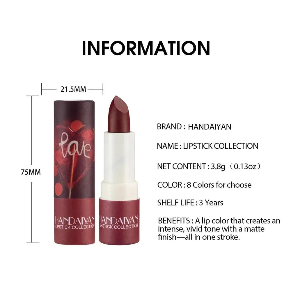 Velvet Matte Lipstick Collection: Luxurious Long-Lasting Colors