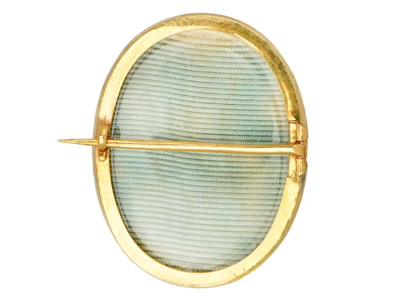 Victorian Hair Miniature Convertible Brooch Bracelet