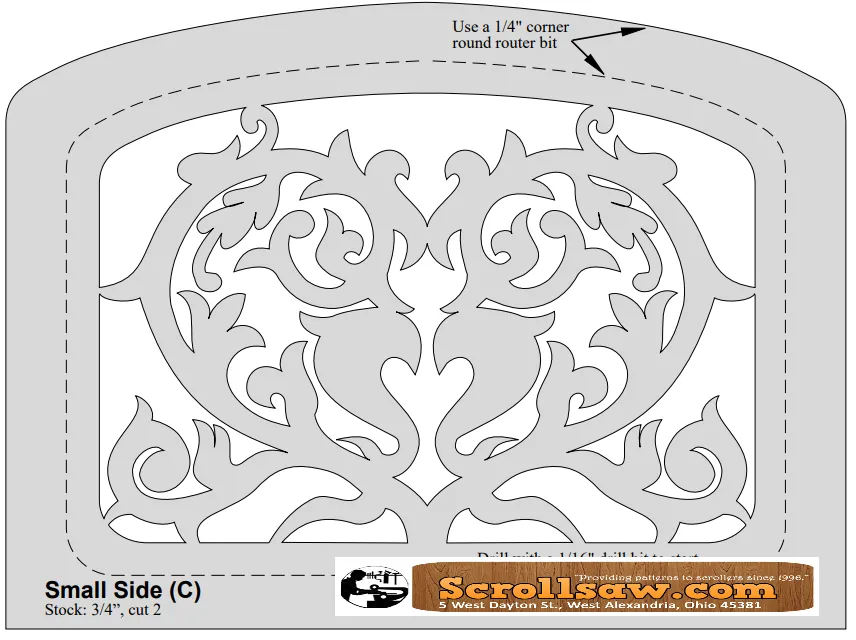 Victorian Napkin/Letter Holder Pattern, Two Designs