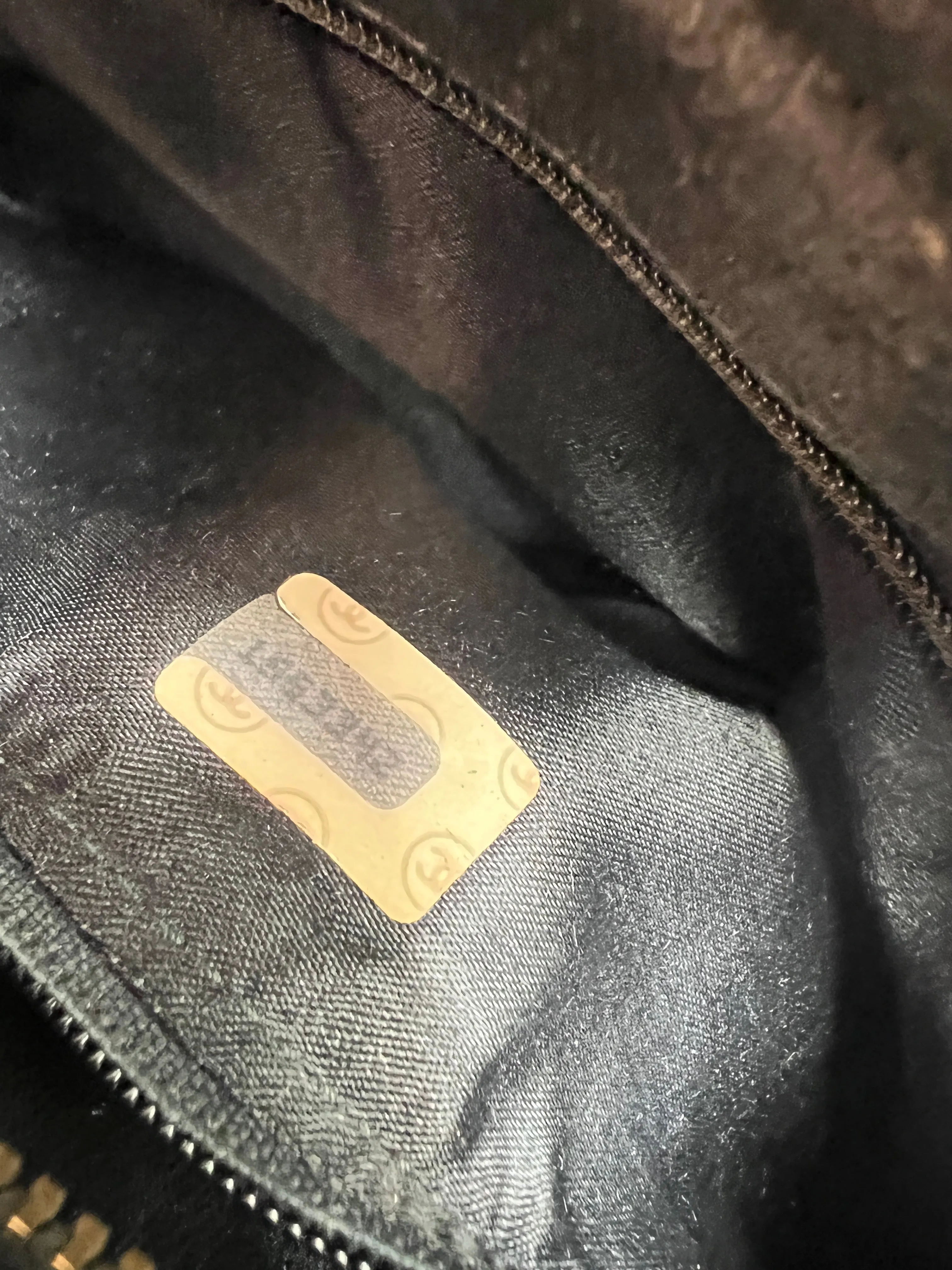 Vintage Black Leather Camera Bag