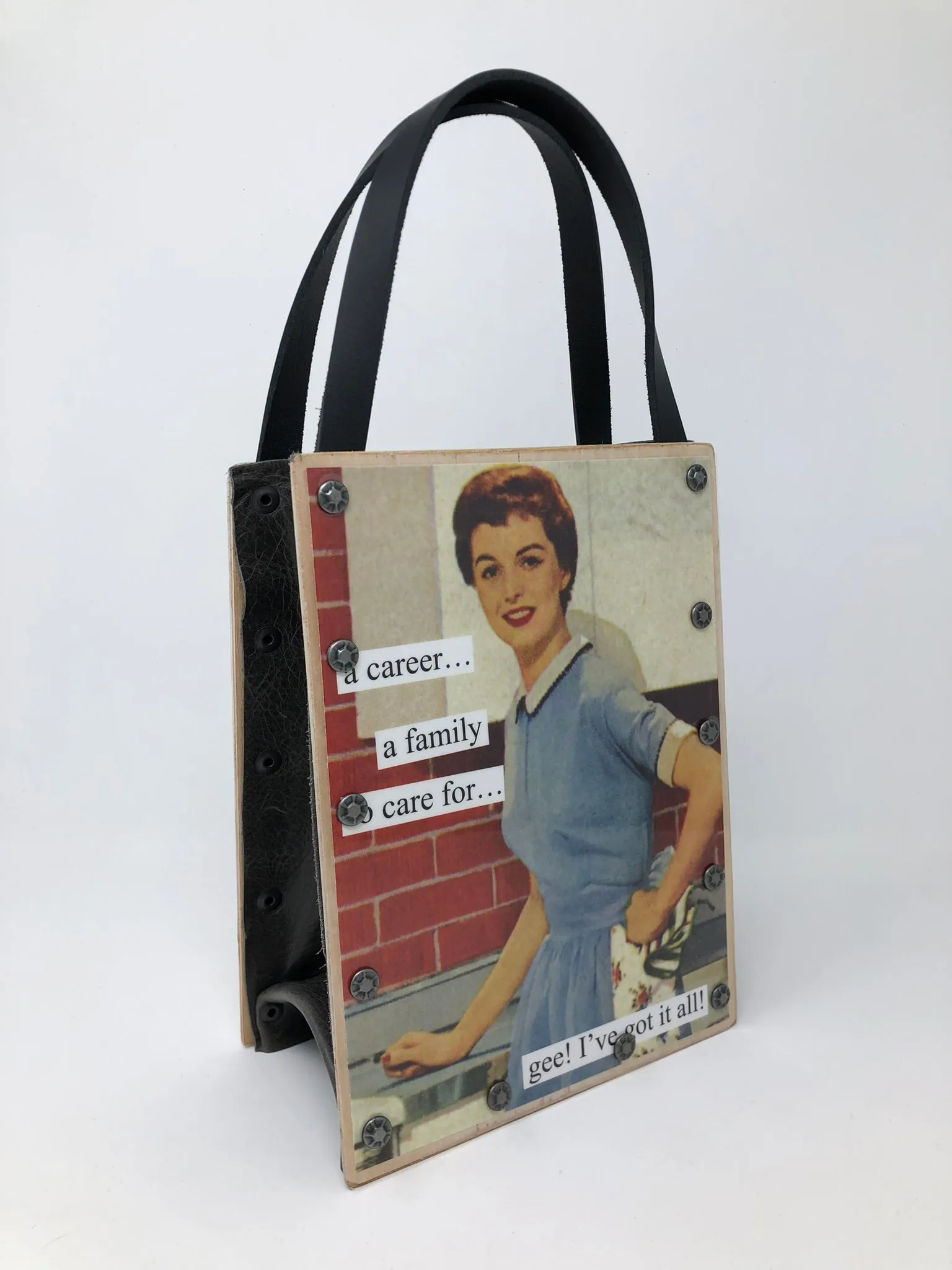 Vintage Modern Woman Handbag-Walk Faster