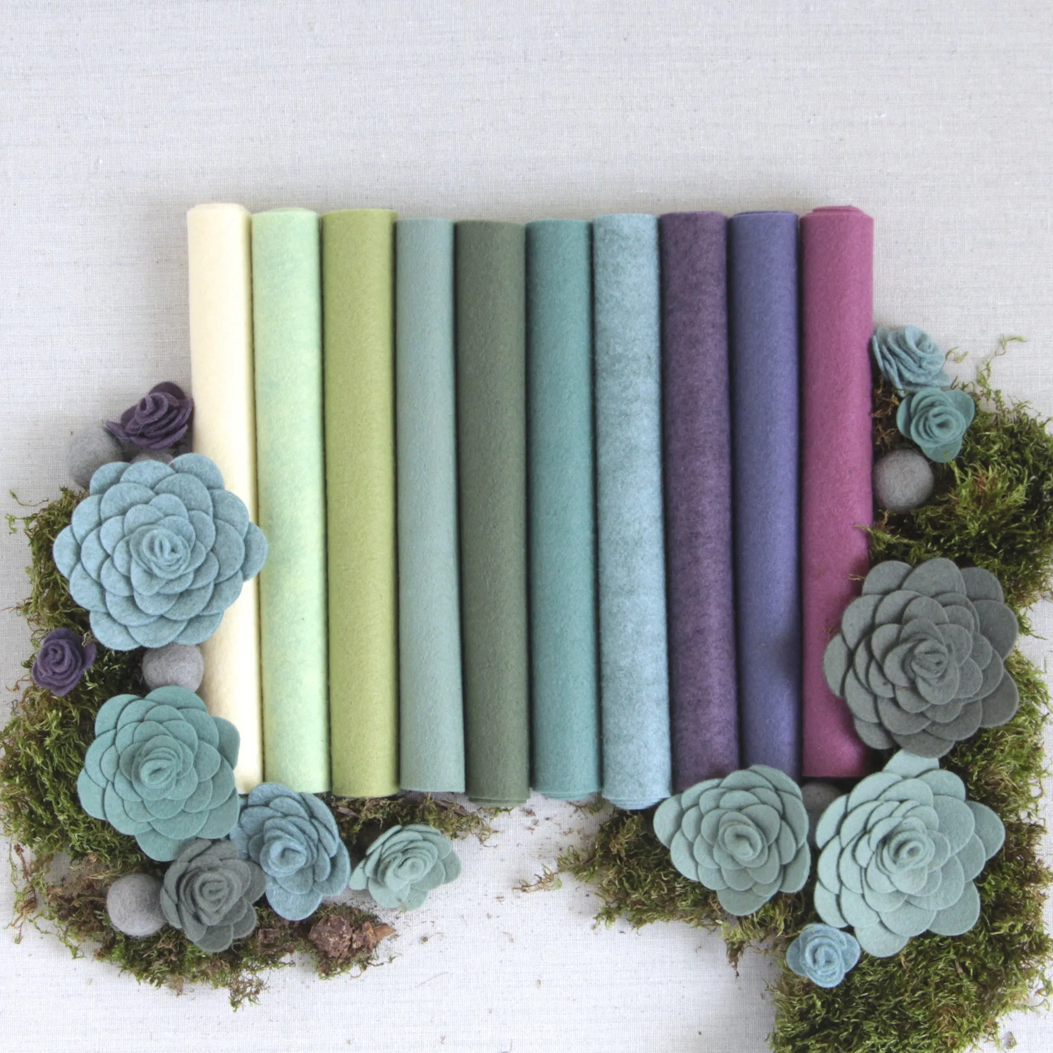 Violet Wool Blend Felt