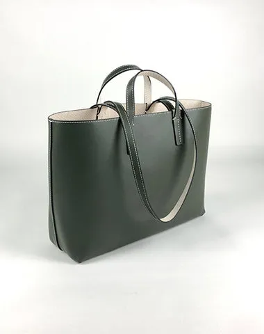 Womens Navy Leather Shoulder Tote Bags Best Tote Handbag Shopper Bags Purse for Ladies