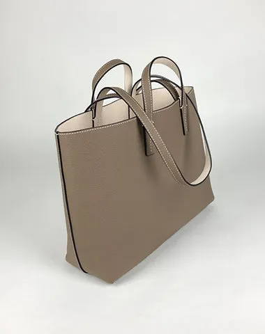 Womens Navy Leather Shoulder Tote Bags Best Tote Handbag Shopper Bags Purse for Ladies