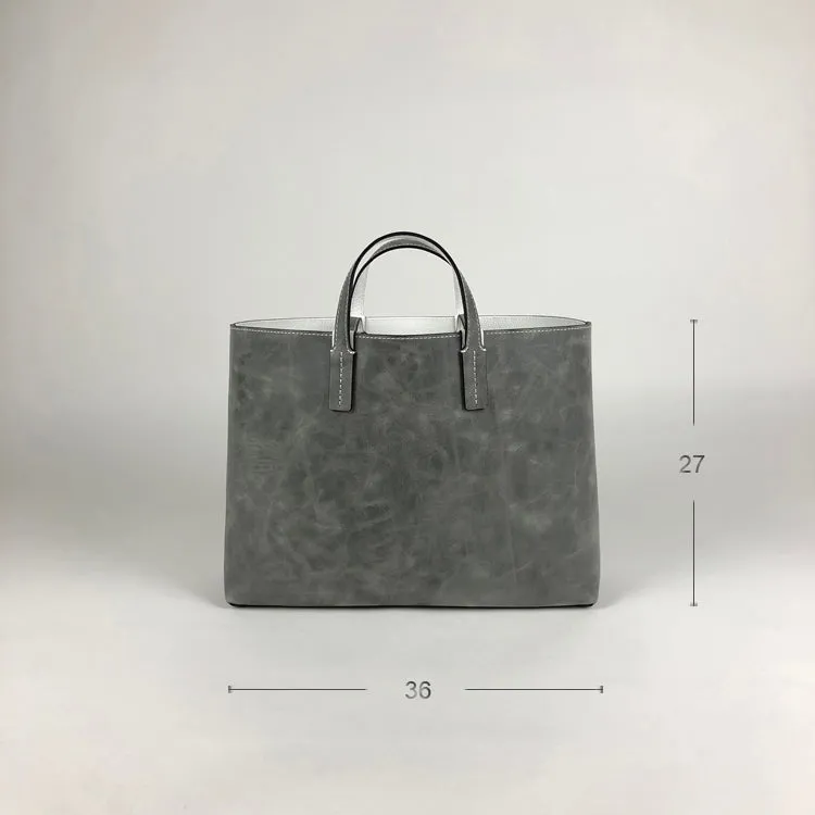 Womens Navy Leather Shoulder Tote Bags Best Tote Handbag Shopper Bags Purse for Ladies