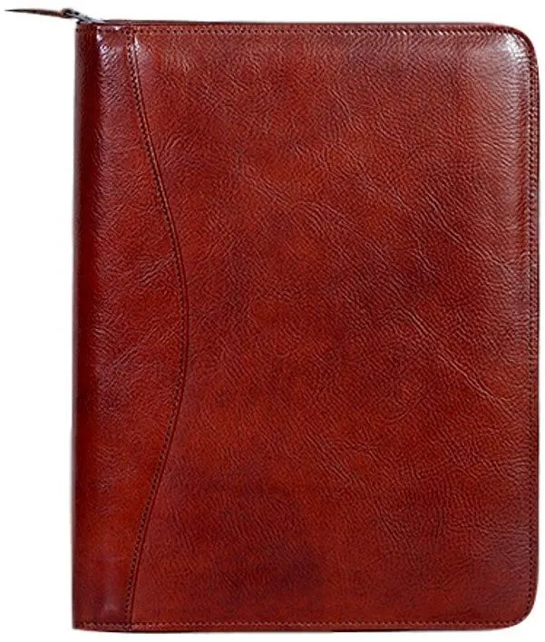 Zip Around Italian Leather Padfolio